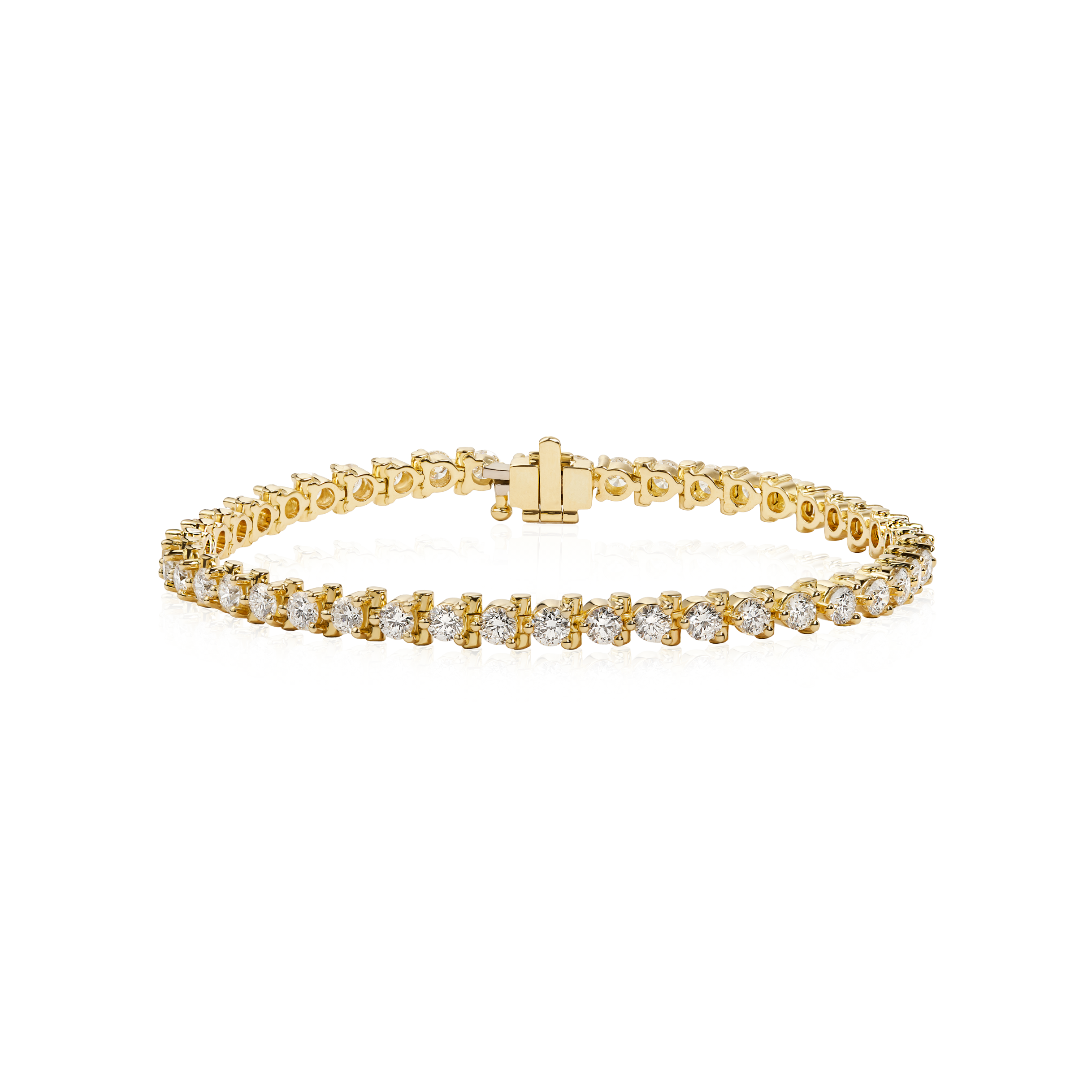 Gold and 2025 diamond tennis bracelets