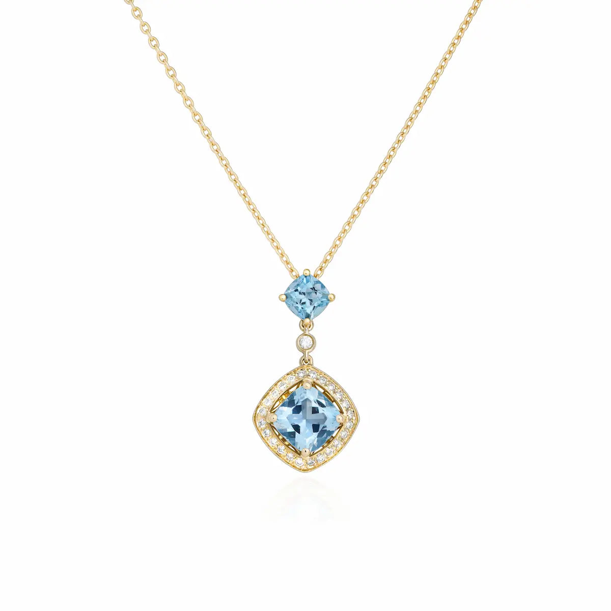 Galle Lights Aquamarine Necklace