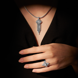 Deco Centennial Twenties Tassel Diamond Necklace