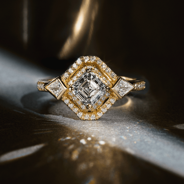Deco Centennial Gilded Diamond Ring
