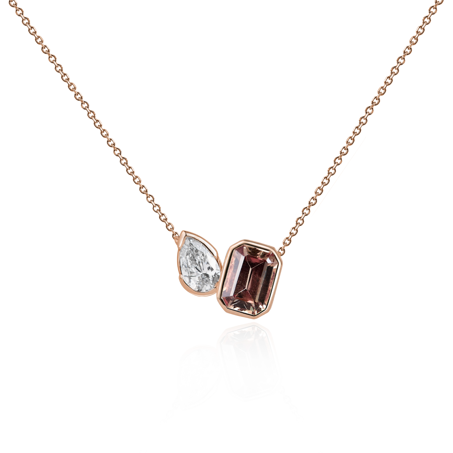 Duet Sapphire & Diamond Necklace
