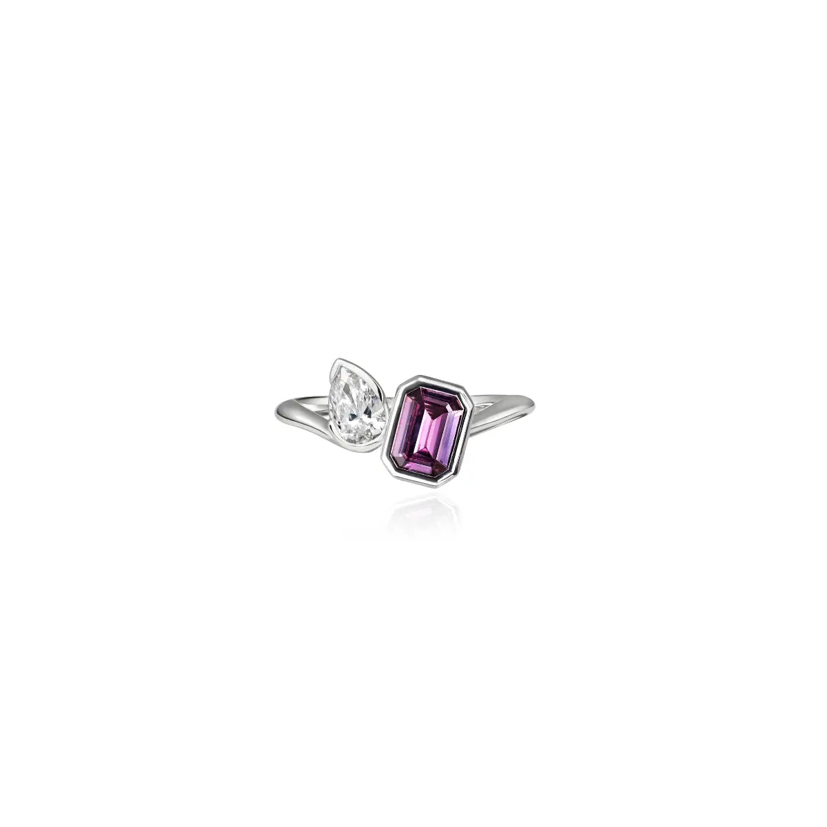 Duet Sapphire & Diamond Ring