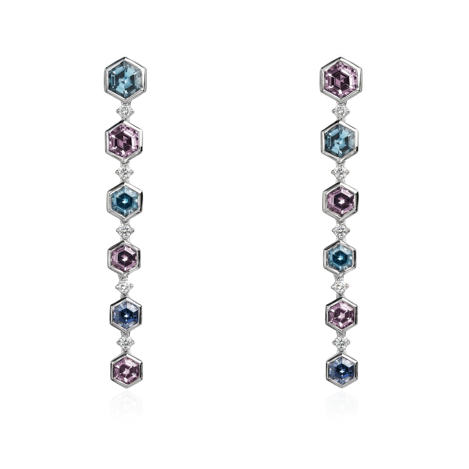 Jazz Age Cascade Spinel Earrings
