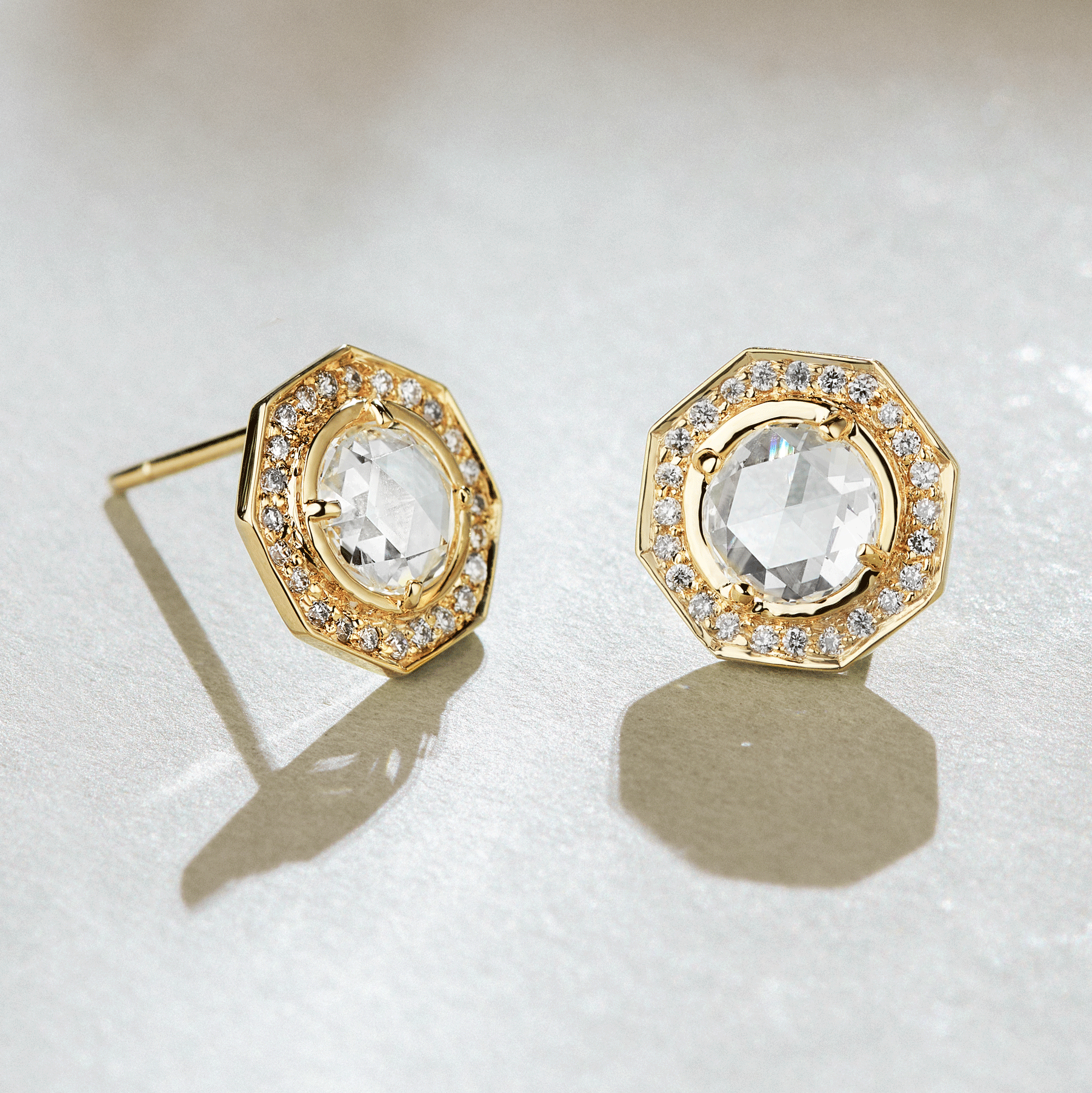 Love Token Signature Diamond Studs