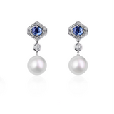 Jazz Age Crescendo Convertible Sapphire and Diamond High Jewel (Necklace/Earrings)