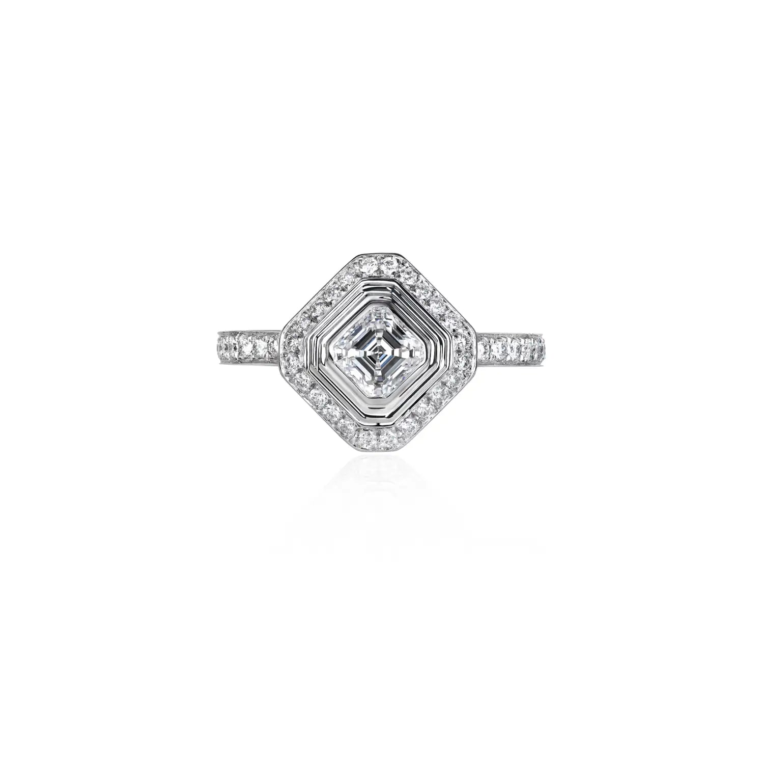 Deco Centennial Luminaire Diamond Ring
