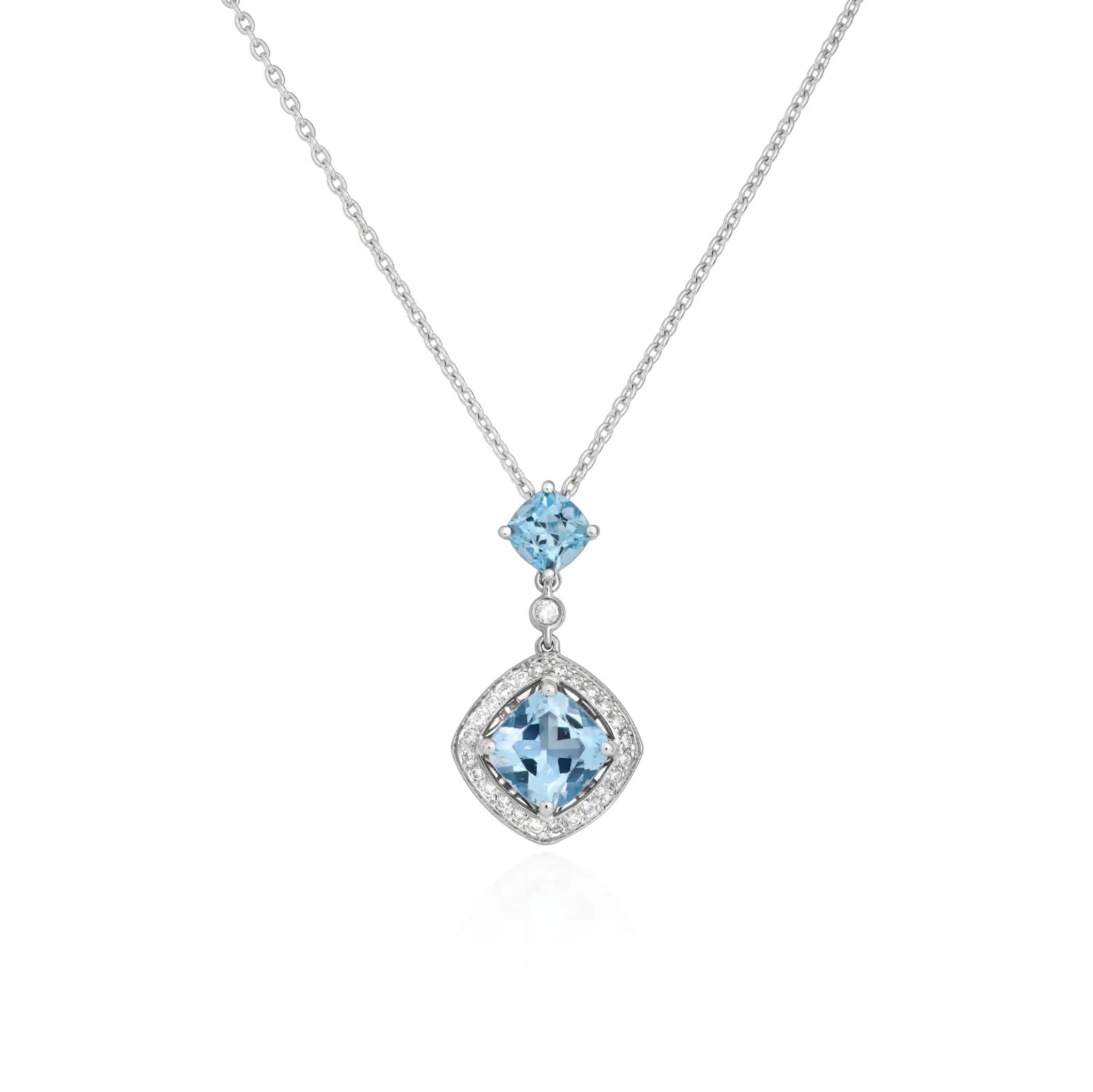 Galle Lights Aquamarine Necklace