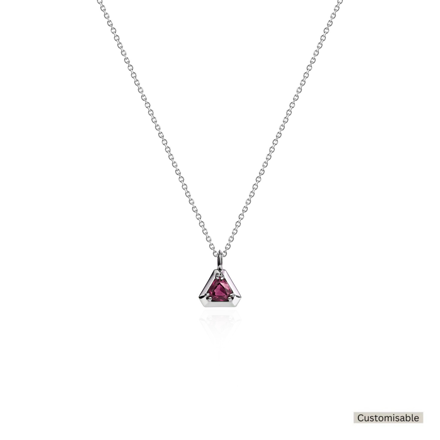 Pocketful of Gems Traceable Pink Sapphire Necklace