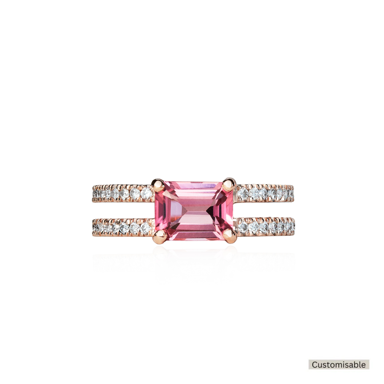 Jazz Age Rhapsody Pink Tourmaline Ring