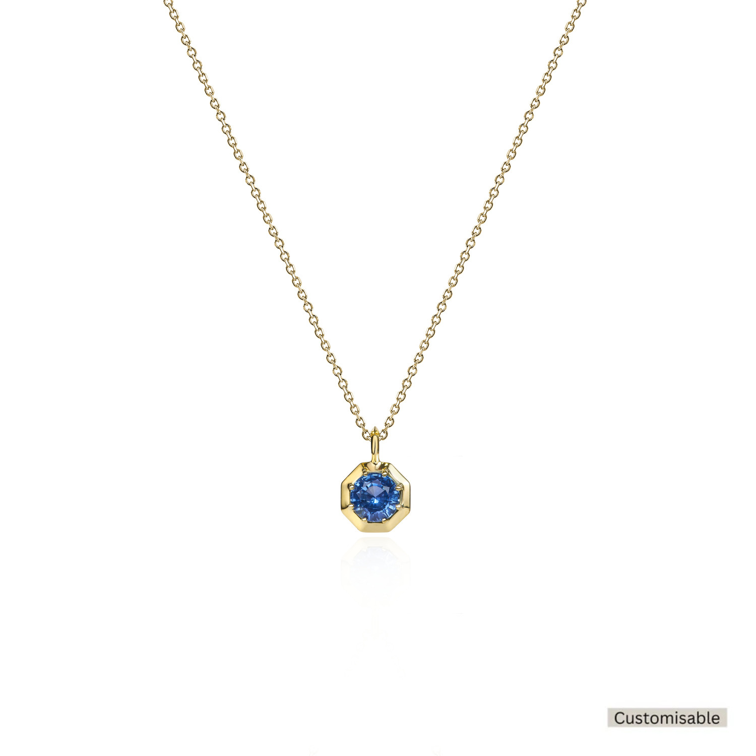Pocketful of Gems Traceable Blue Sapphire Necklace