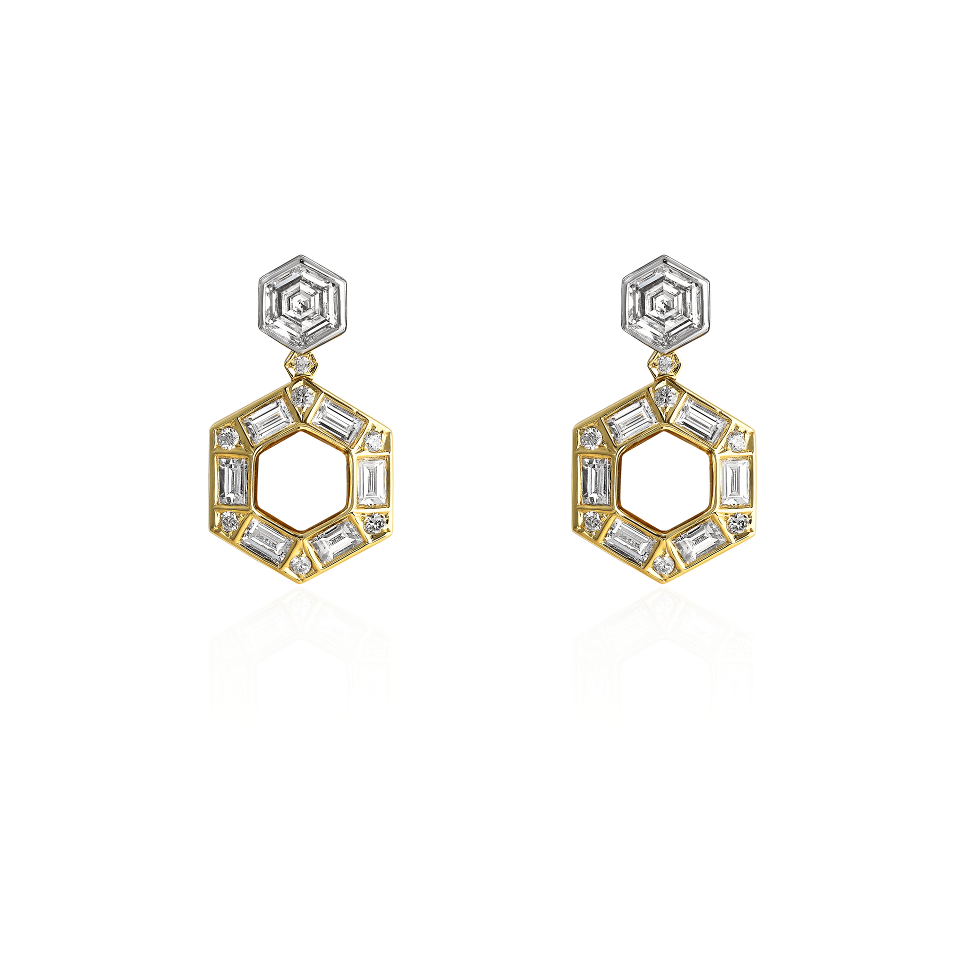 Jazz Age Halo Convertible Diamond Earrings