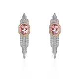 Deco Empire Morganite Earrings