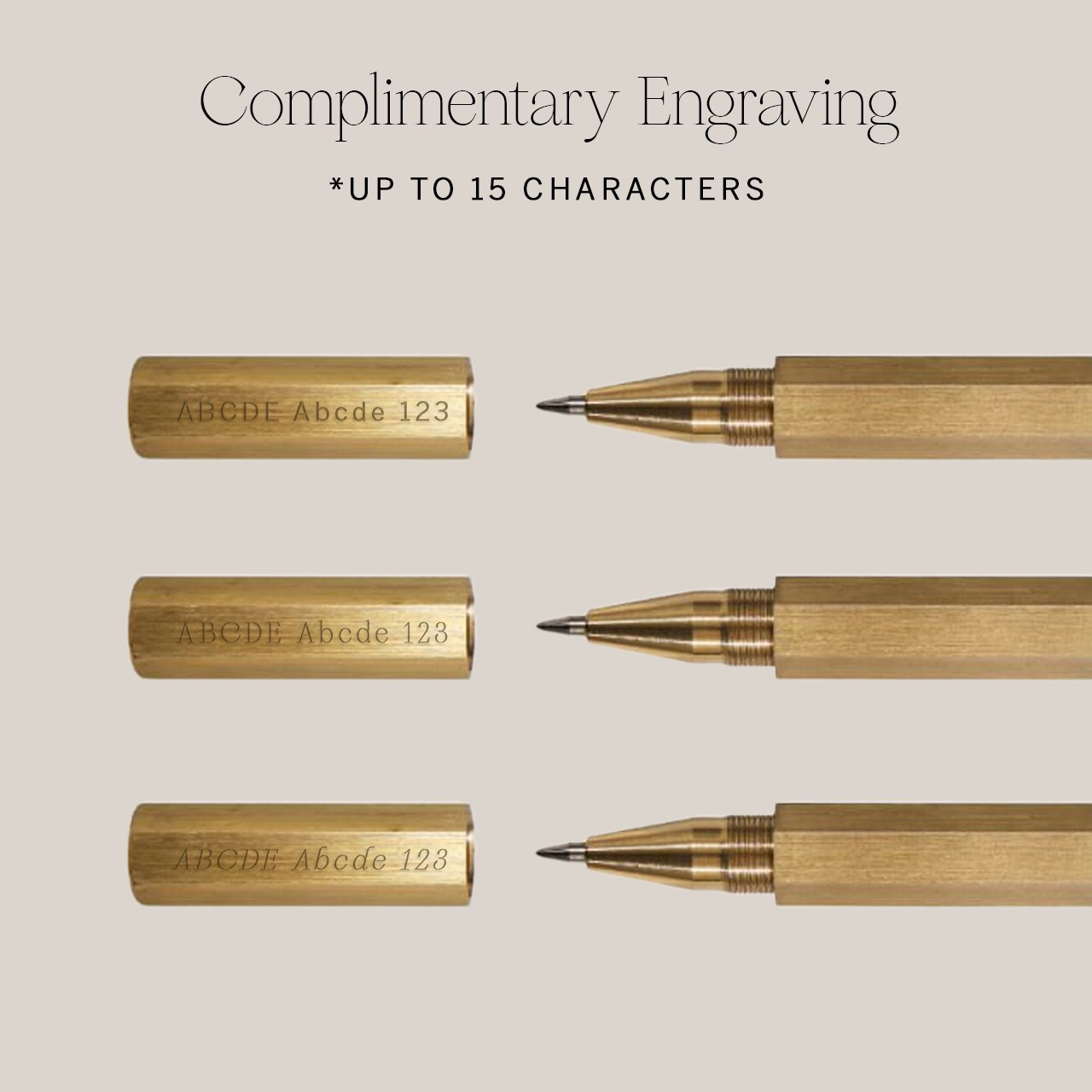 Safekeeper's Brass Pen with Sapphire