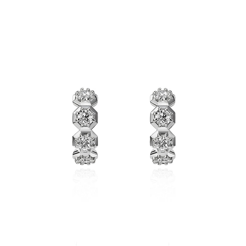 Pocketful of Gems Diamond Hoop Earrings