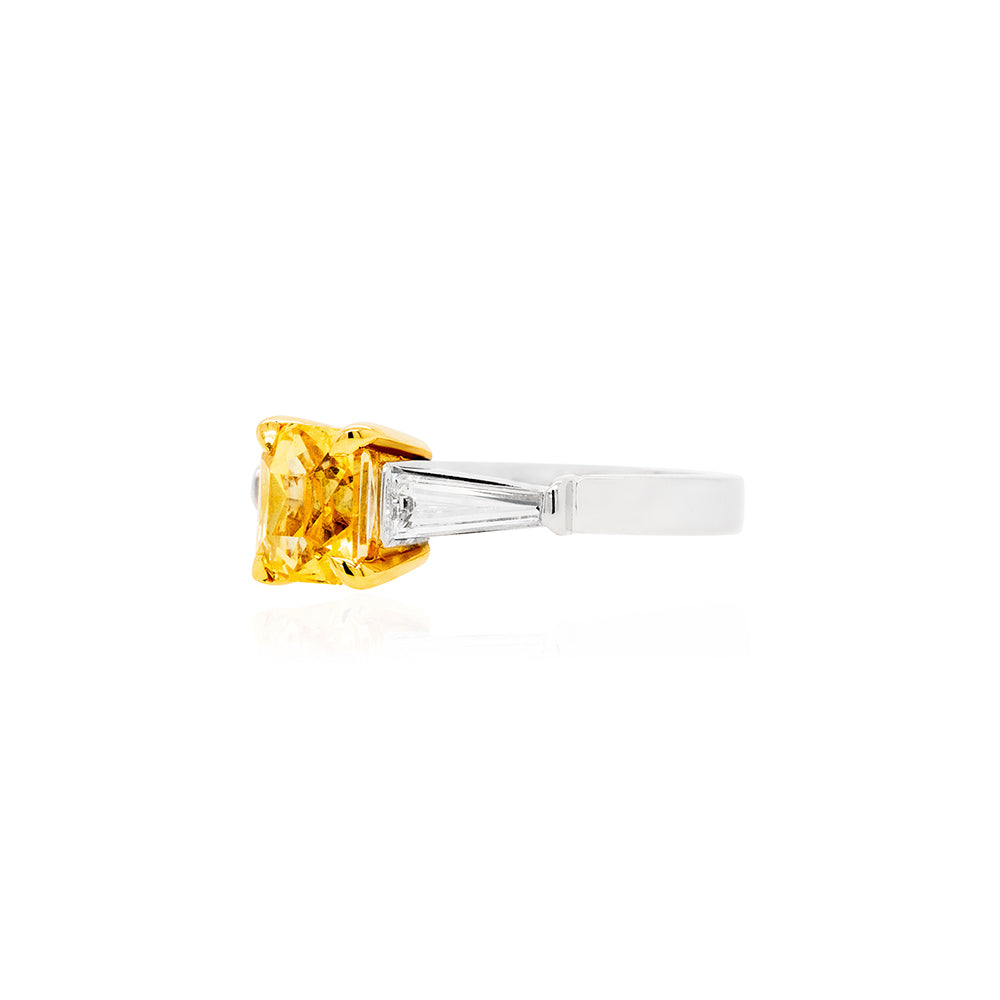 Sunkissed Trinity Yellow Sapphire Ring