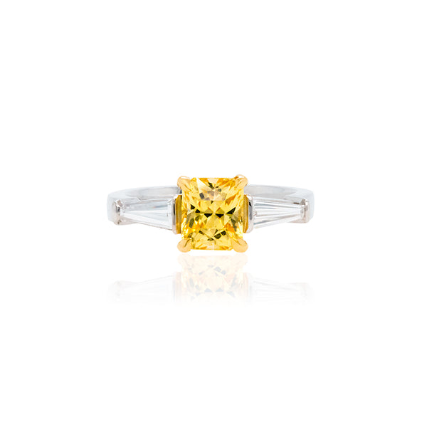 Sunkissed Trinity Yellow Sapphire Ring