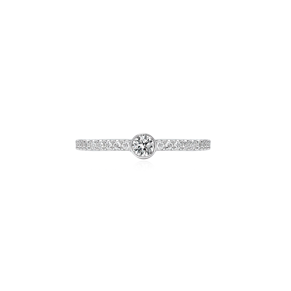 Dainty Diamond Solitaire Ring
