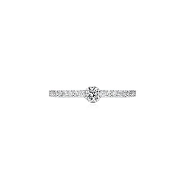 Dainty Diamond Solitaire Ring