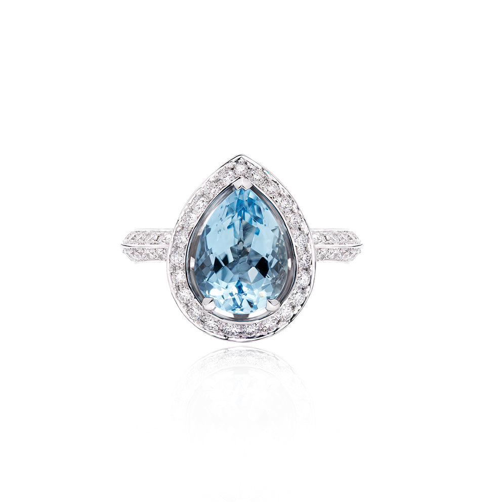 Galle Lights Aquamarine Ring