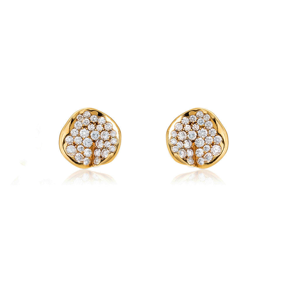 Lotus Diamond Studs