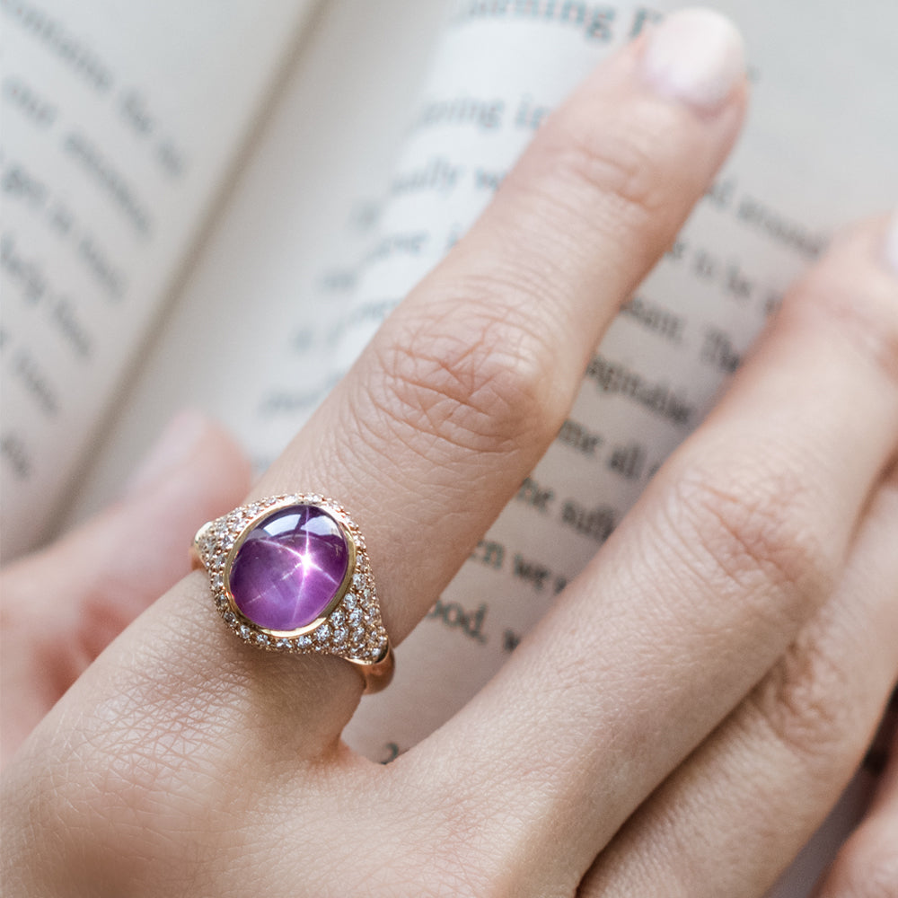 Lunar Reign Sapphire Ring