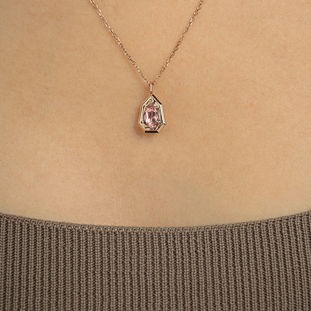 Pocketful of Gems Morganite Necklace