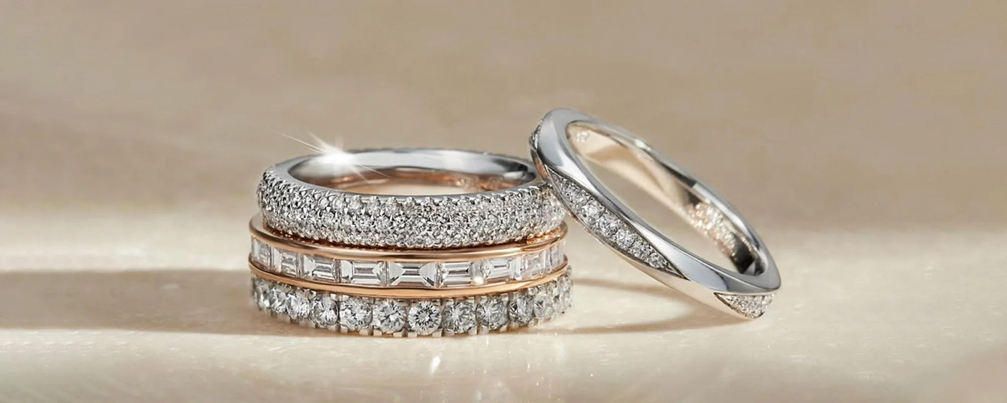 Diamond Wedding Rings & Bands in Singapore