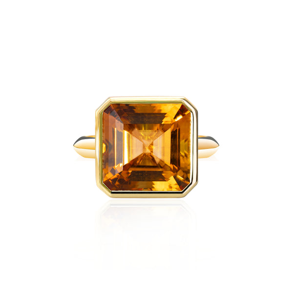 Grand Deco Pop Citrine Ring