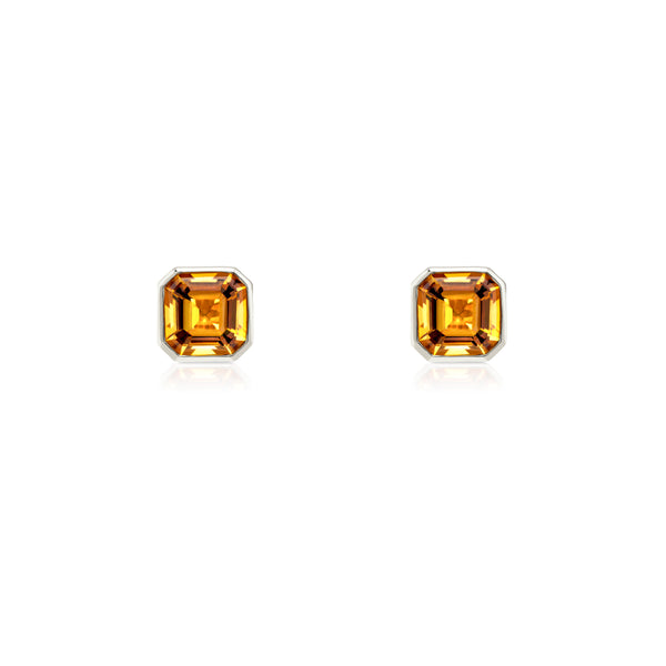 Deco Pop Citrine Studs