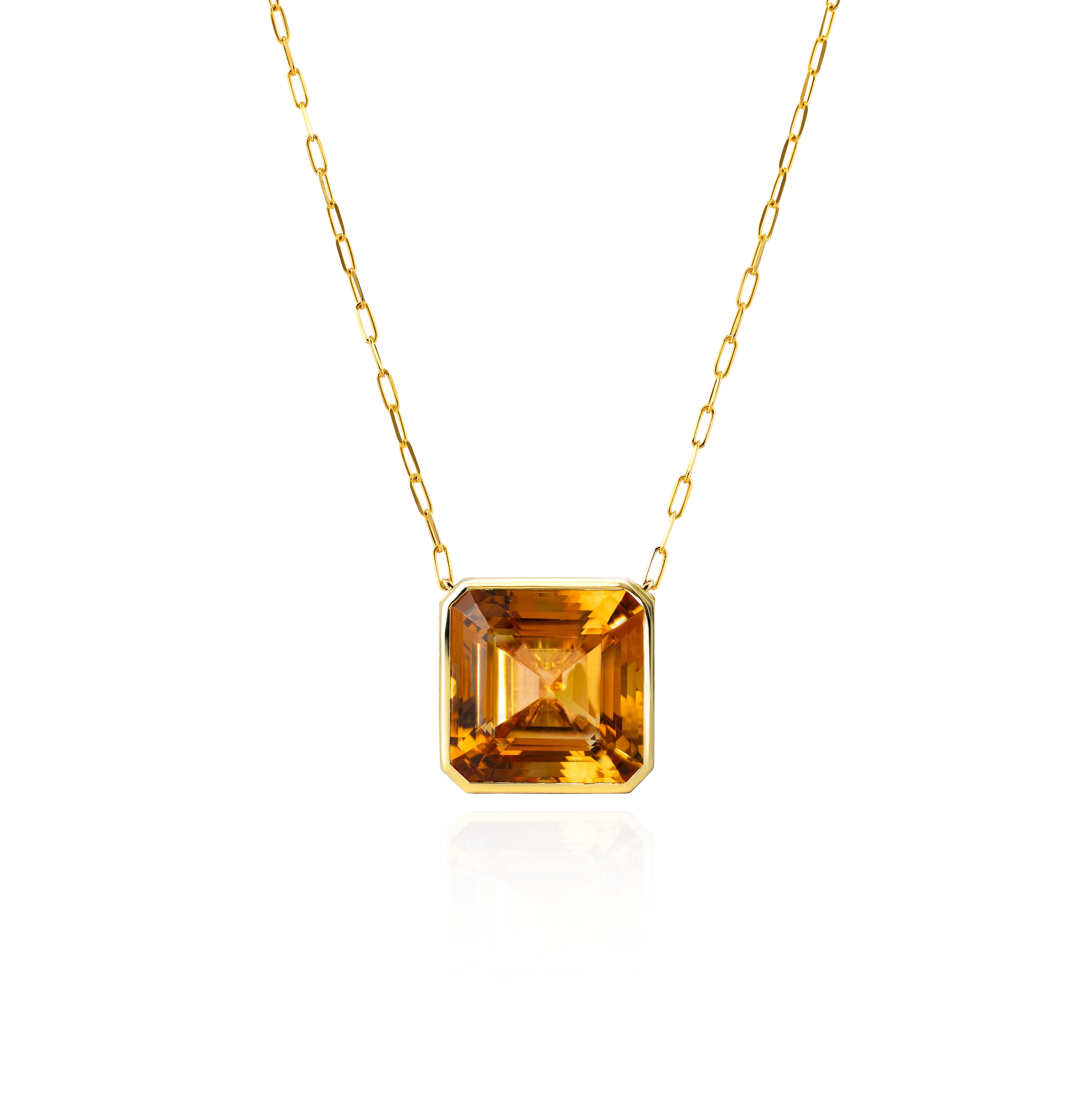 Grand Deco Pop Citrine Necklace
