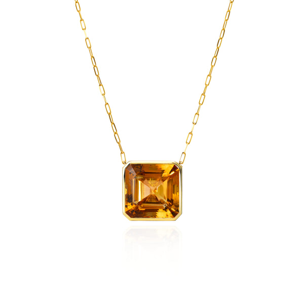 Grand Deco Pop Citrine Necklace