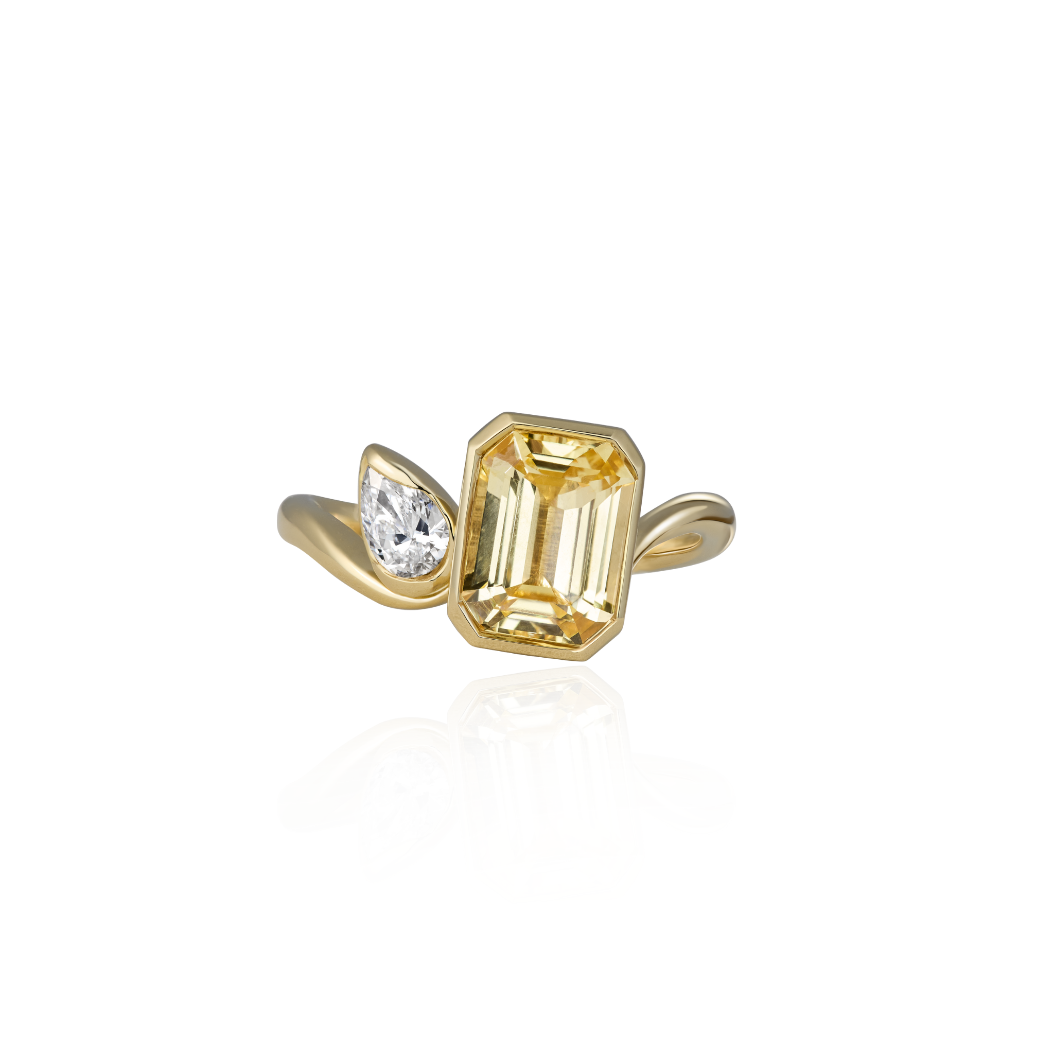 Duet Sapphire & Diamond Ring