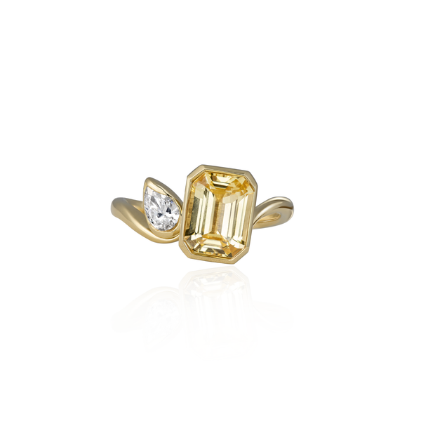 Duet Sapphire & Diamond Ring