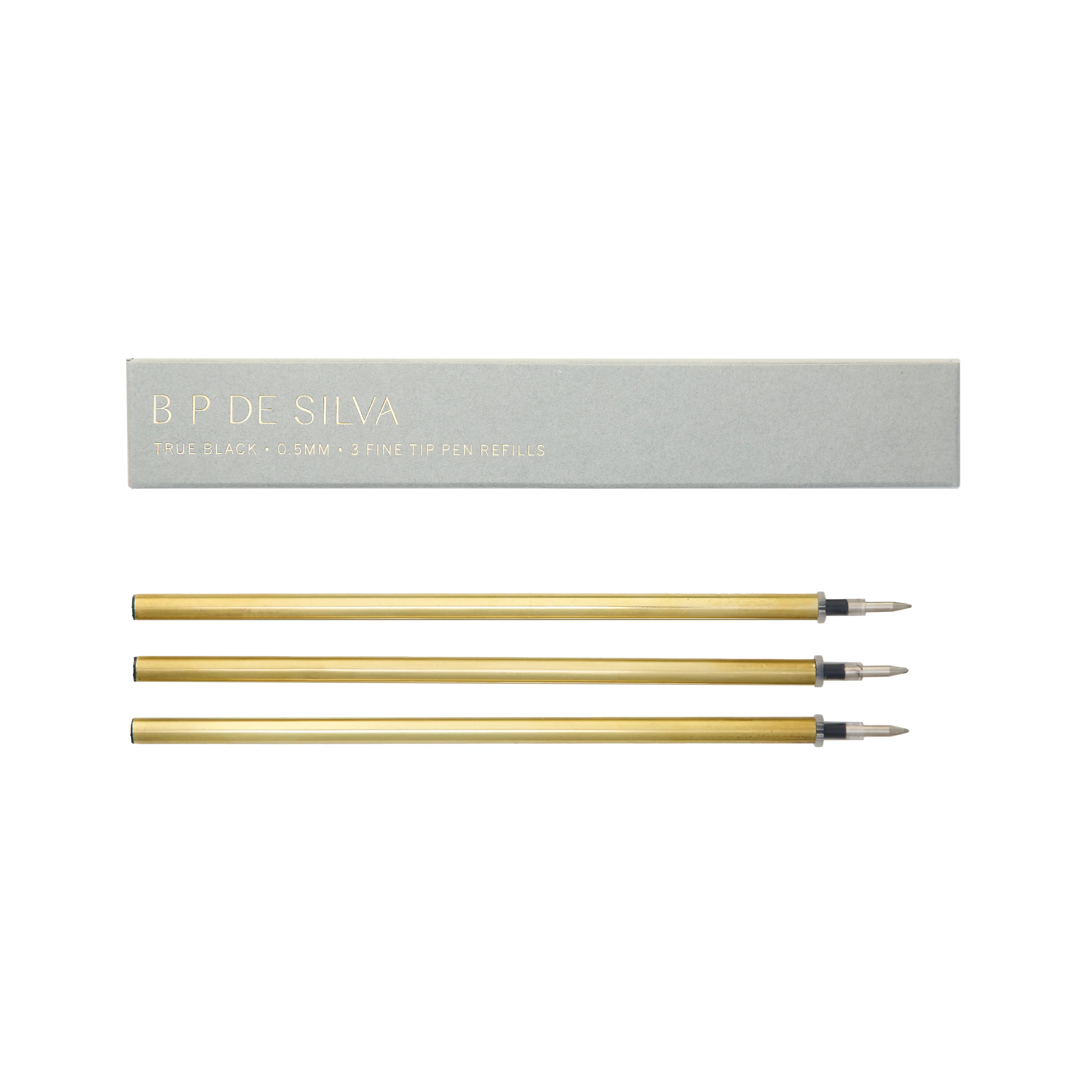 Safekeeper's Brass Pen Refill Set