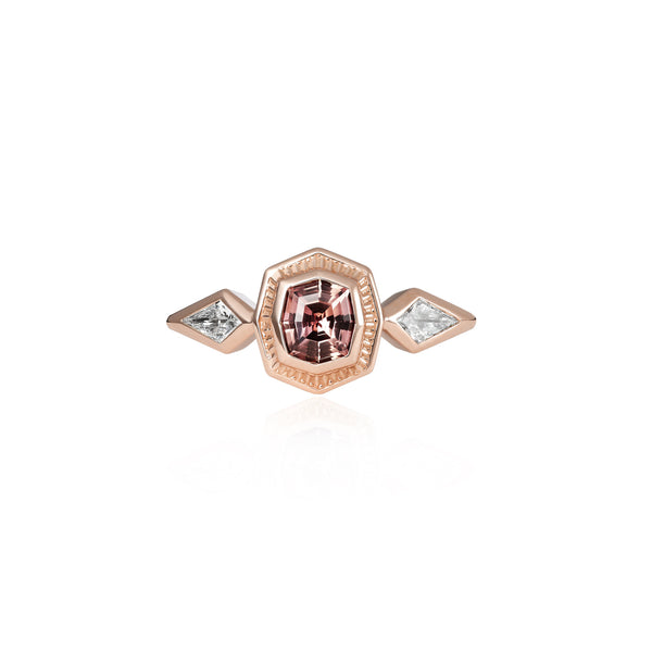 Jazz Age Muse Sapphire and Diamond Ring