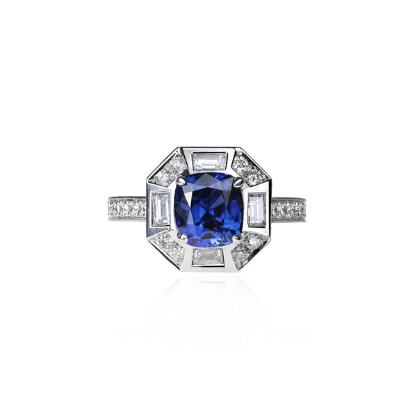 Deco Darling Sapphire Ring