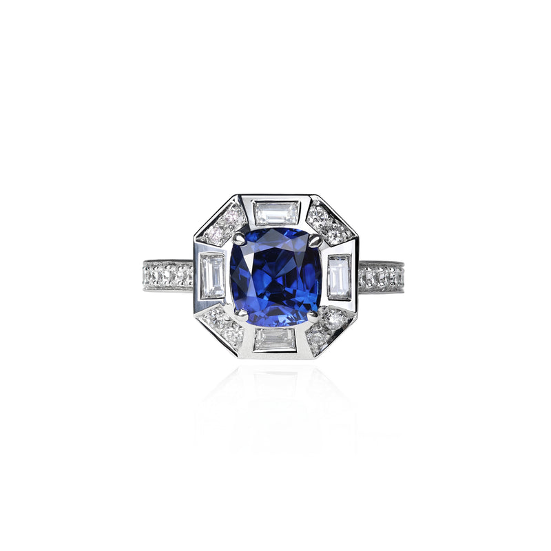 Deco Darling Sapphire Ring