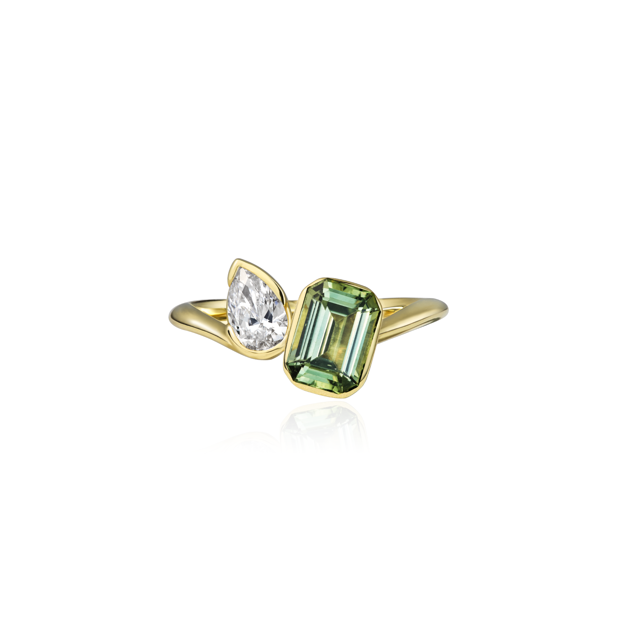 Duet Sapphire & Diamond Ring