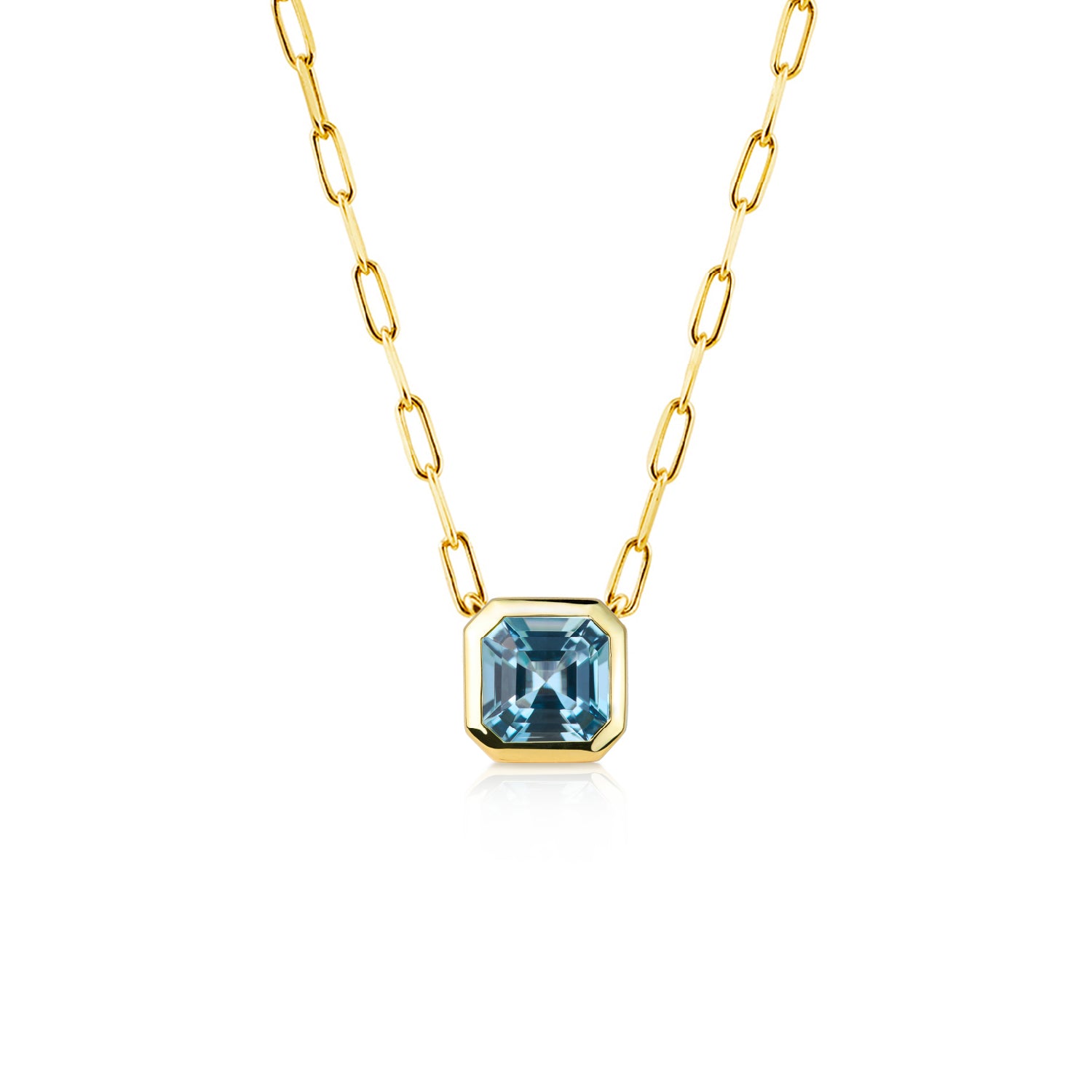 Deco Pop Aquamarine Necklace