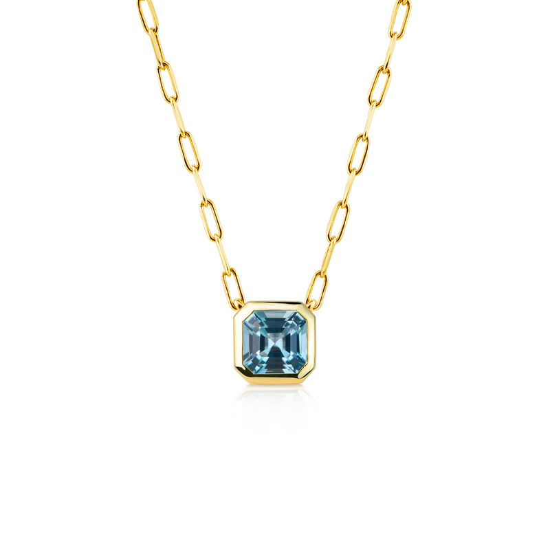 Deco Pop Aquamarine Necklace