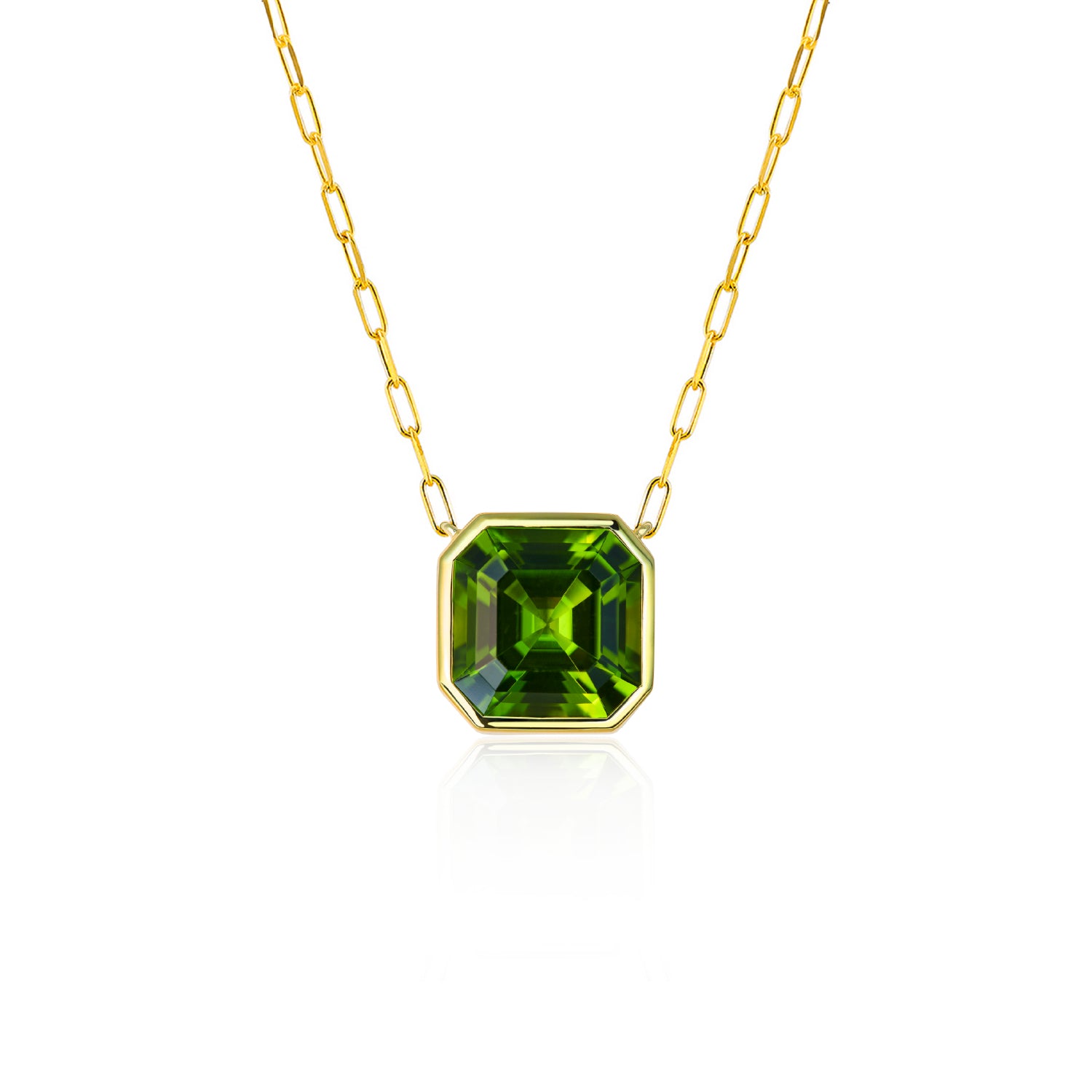 Grand Deco Pop Green Peridot Necklace