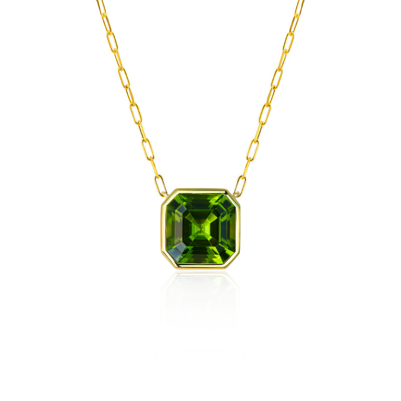 Grand Deco Pop Green Peridot Necklace