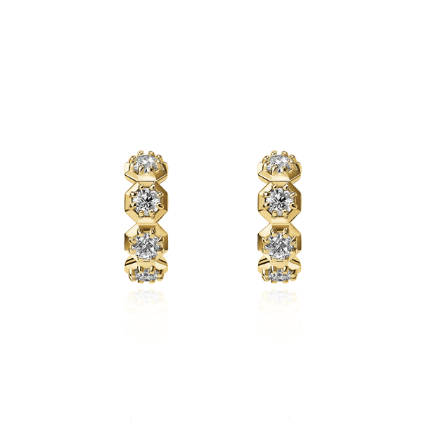 Pocketful of Gems Diamond Hoop Earrings