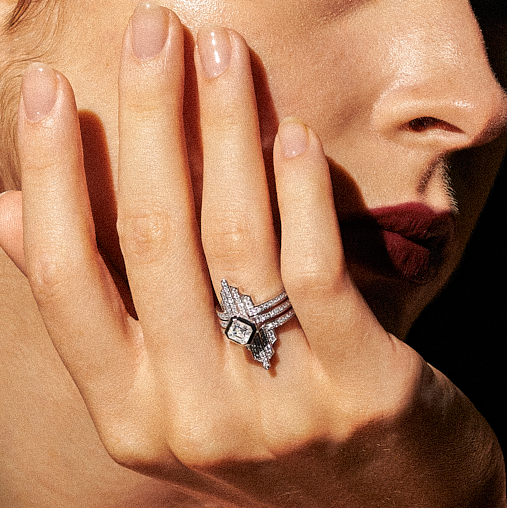 Deco Centennial Twenties Tassel Diamond Ring