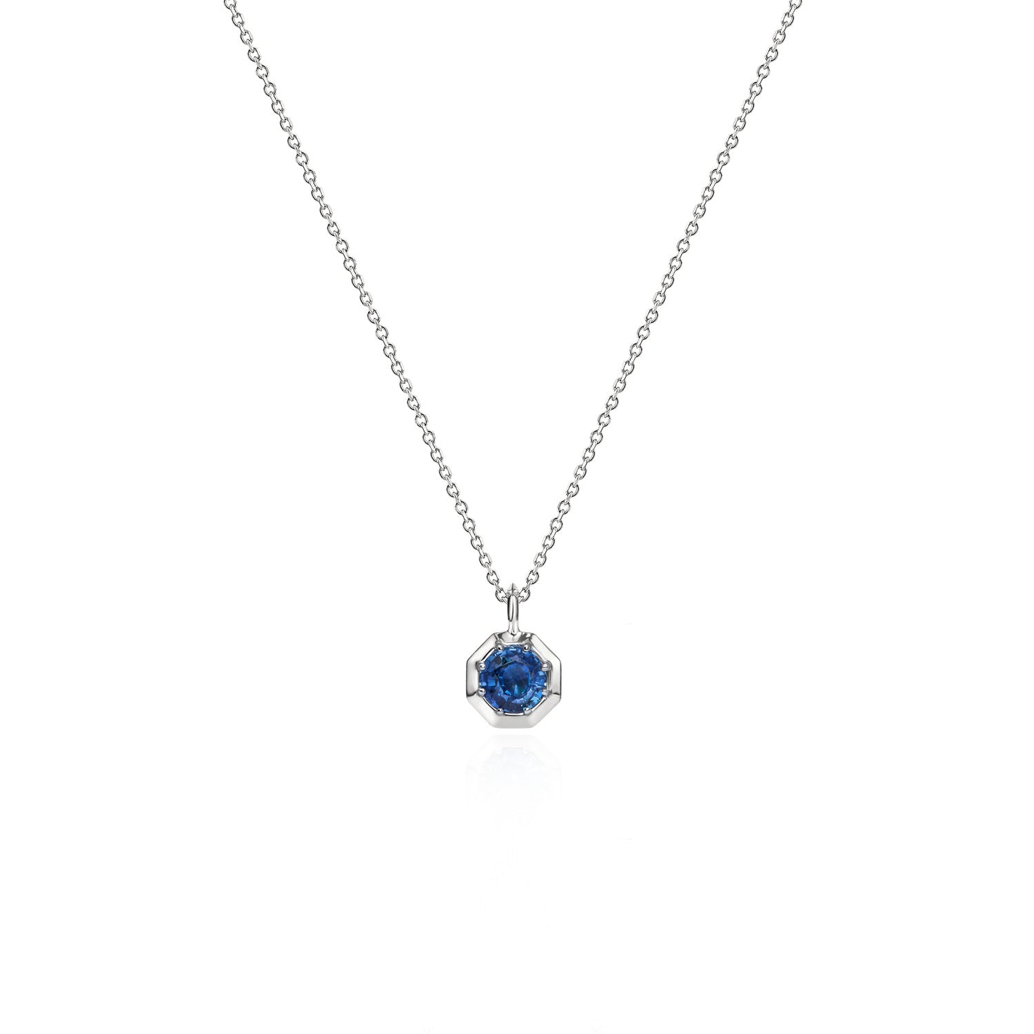 Pocketful of Gems Traceable Blue Sapphire Necklace