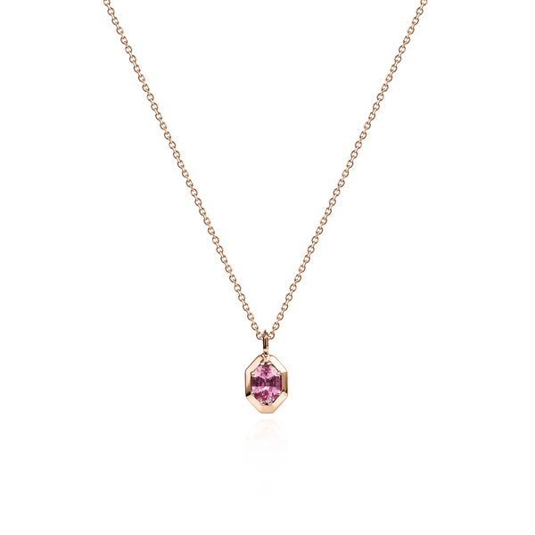 Pocketful of Gems Traceable Pink Sapphire Necklace