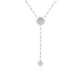 Deco Centennial Luminaire Diamond Lariat Necklace