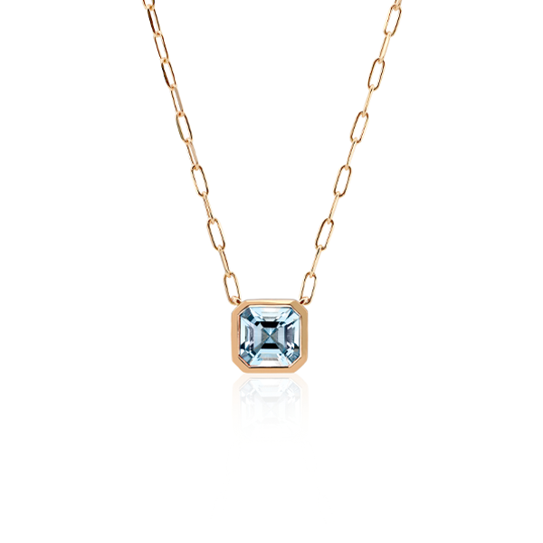 Deco Pop Aquamarine Necklace