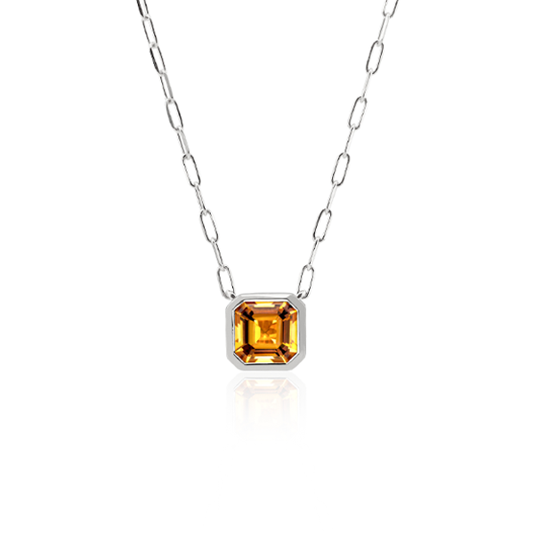 Deco Pop Citrine Necklace