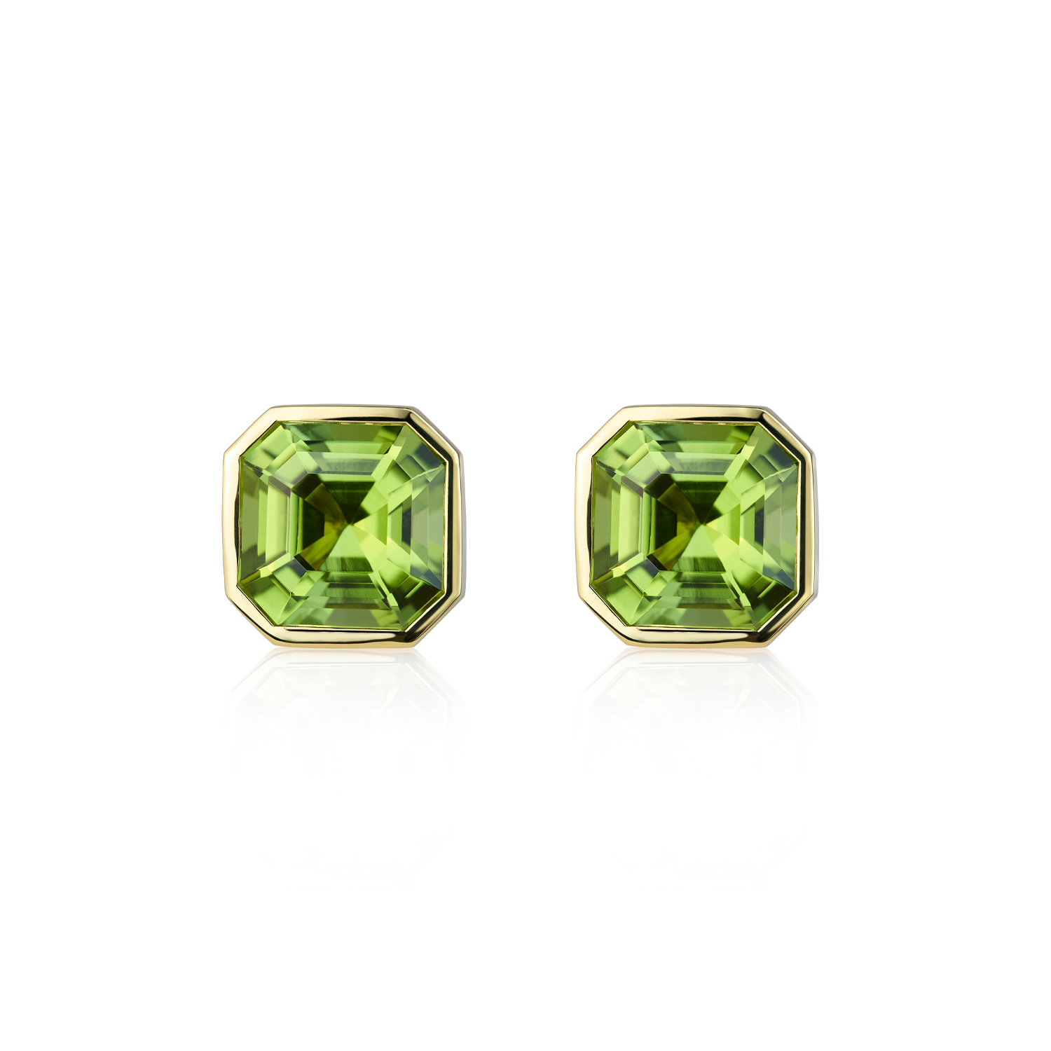 Grand Deco Pop Green Peridot Studs
